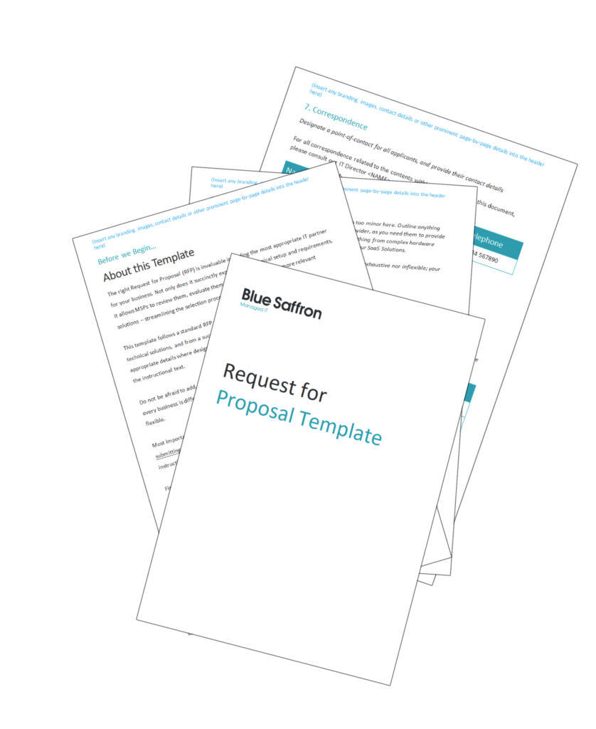 Download our free Request For Proposal (RFP) template to help you as you begin your IT service provider evaluation process.